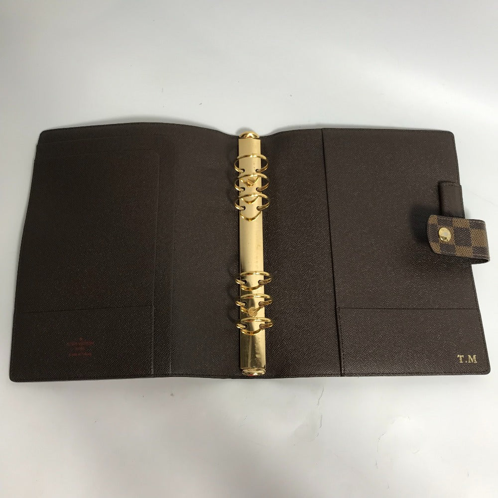 LOUIS VUITTON Notebook cover R20107 Damier canvas Brown Damier Agenda GM Women Used Authentic