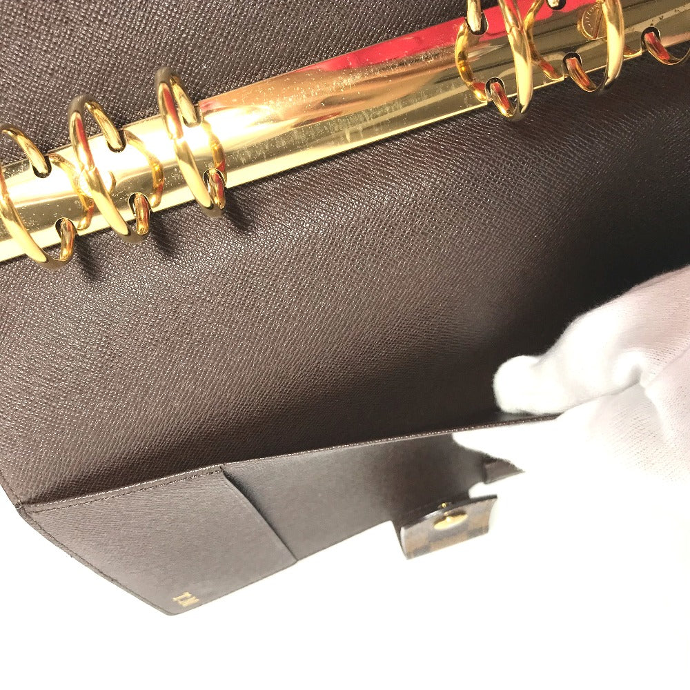 LOUIS VUITTON Notebook cover R20107 Damier canvas Brown Damier Agenda GM Women Used Authentic