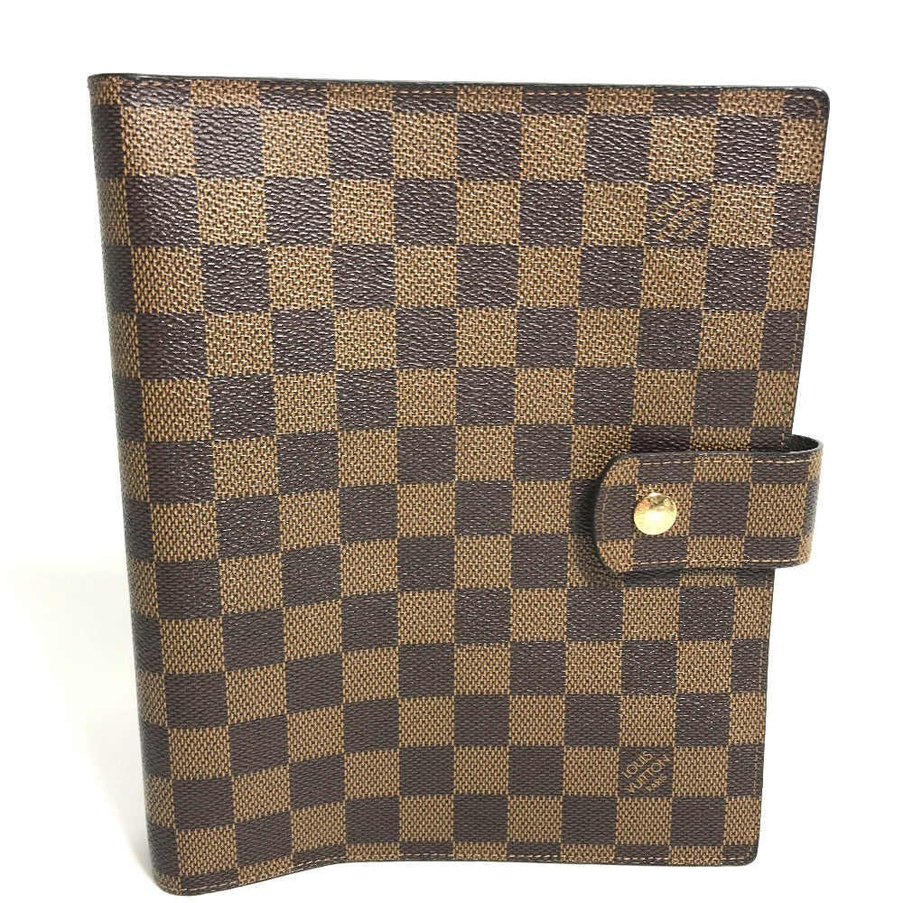 LOUIS VUITTON Notebook cover R20107 Damier canvas Brown Damier Agenda GM Women Used Authentic