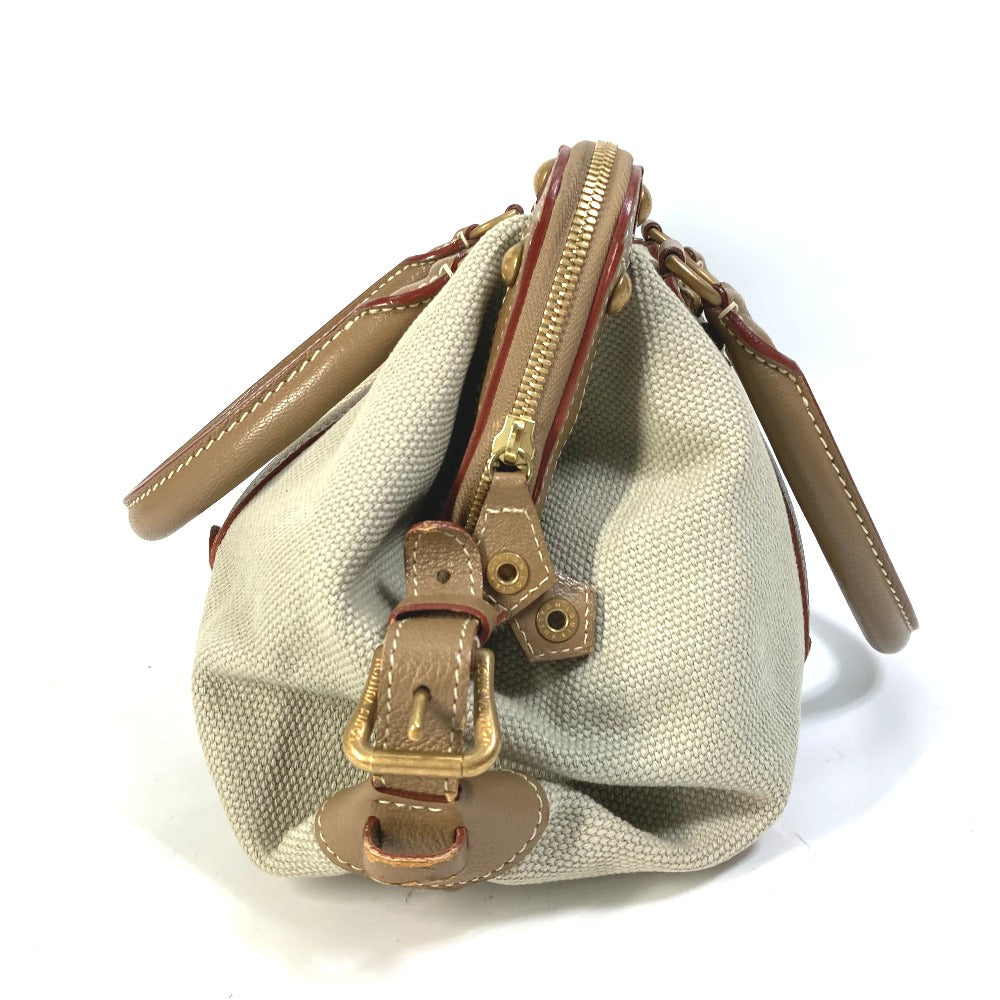LOUIS VUITTON Handbag M48827 Canvas / Leather beige Antigua Sac de Nuit PM Women Used Authentic