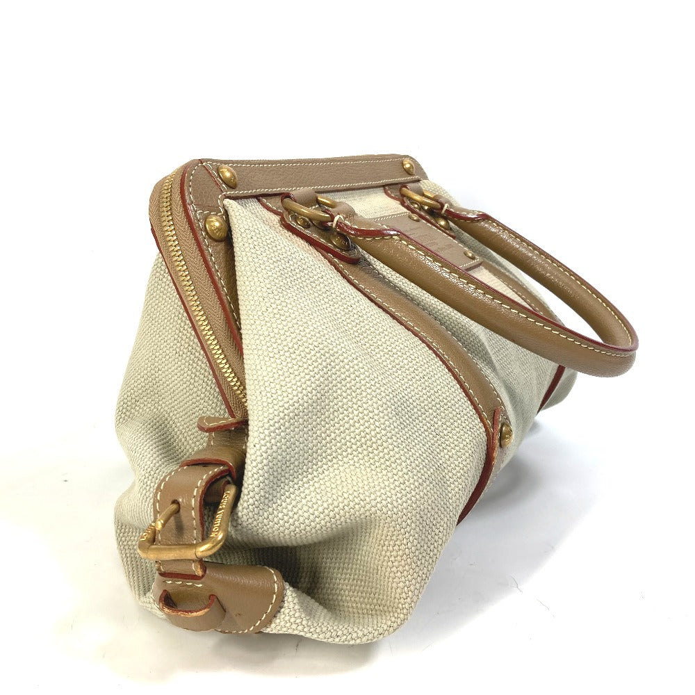 LOUIS VUITTON Handbag M48827 Canvas / Leather beige Antigua Sac de Nuit PM Women Used Authentic