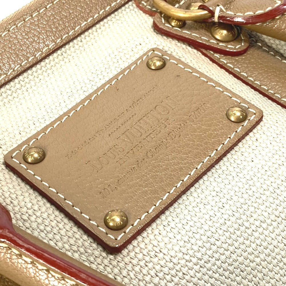 LOUIS VUITTON Handbag M48827 Canvas / Leather beige Antigua Sac de Nuit PM Women Used Authentic