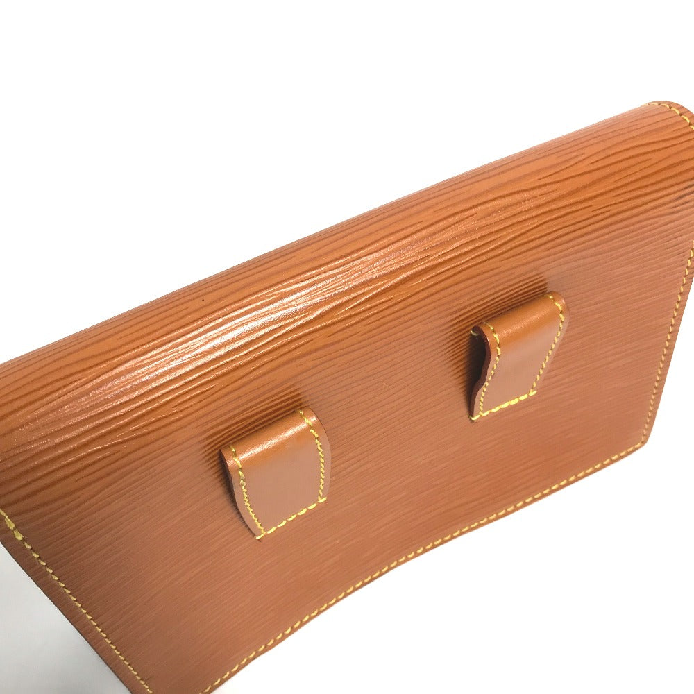LOUIS VUITTON Pouch M52603 Epi Leather Brown Epi Santure Tilsit