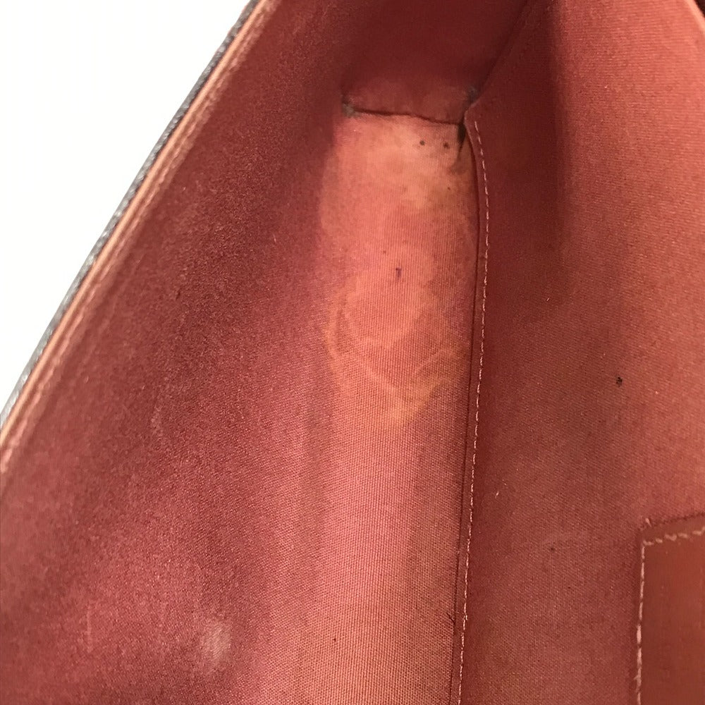 LOUIS VUITTON Shoulder Bag M62767 Patent leather pink Monogram Vernis Pochette Felice Women Used Authentic