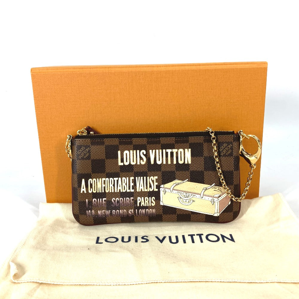 LOUIS VUITTON Shoulder Bag N63091 Damier canvas Brown Damier Pochette Mira MM Women Used Authentic