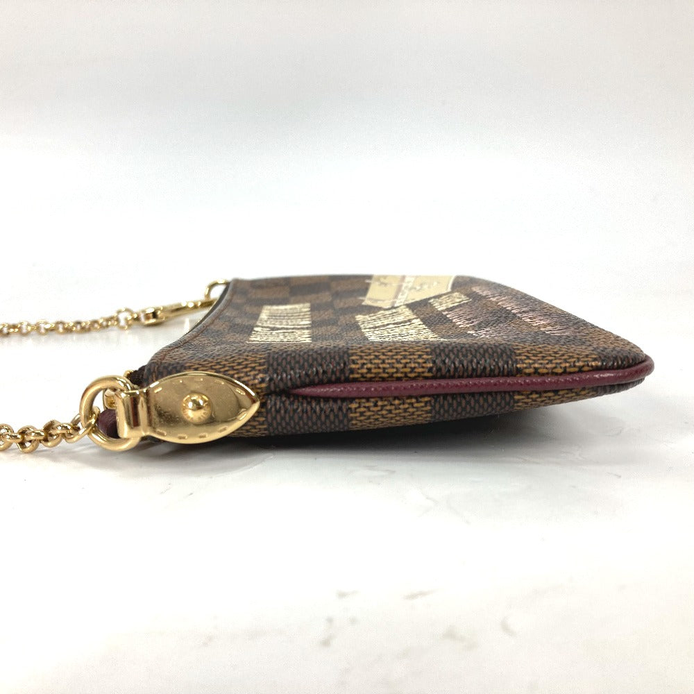 LOUIS VUITTON Shoulder Bag N63091 Damier canvas Brown Damier Pochette Mira MM Women Used Authentic