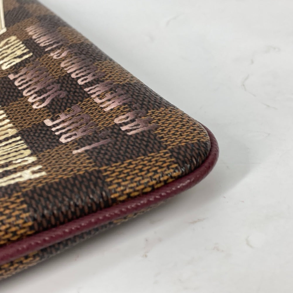 LOUIS VUITTON Shoulder Bag N63091 Damier canvas Brown Damier Pochette Mira MM Women Used Authentic