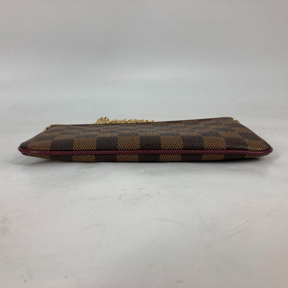 LOUIS VUITTON Shoulder Bag N63091 Damier canvas Brown Damier Pochette Mira MM Women Used Authentic