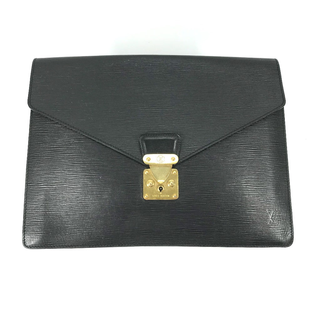 LOUIS VUITTON Clutch bag M54452 Epi Leather black Epi Porto Document Case