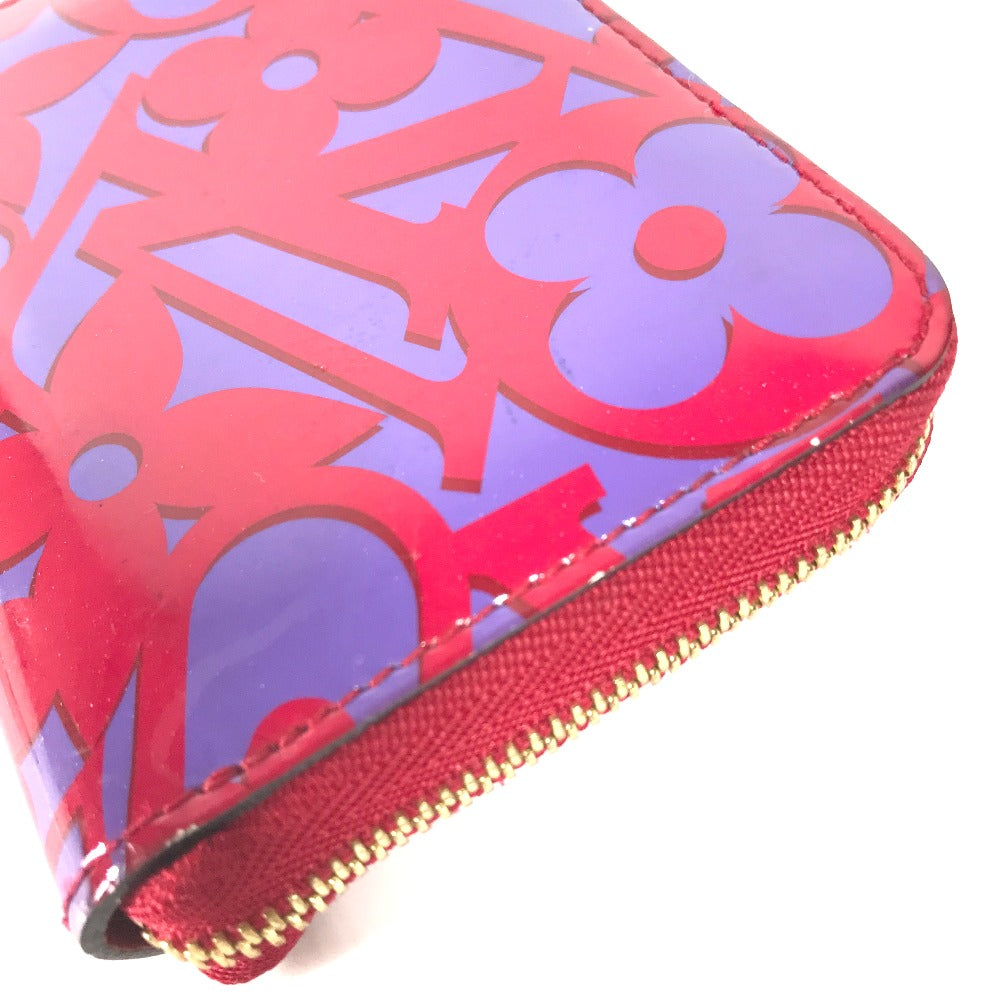 LOUIS VUITTON Coin case M90130 Patent leather purple 2014 Valentine Sweet Monogram Zip around purse