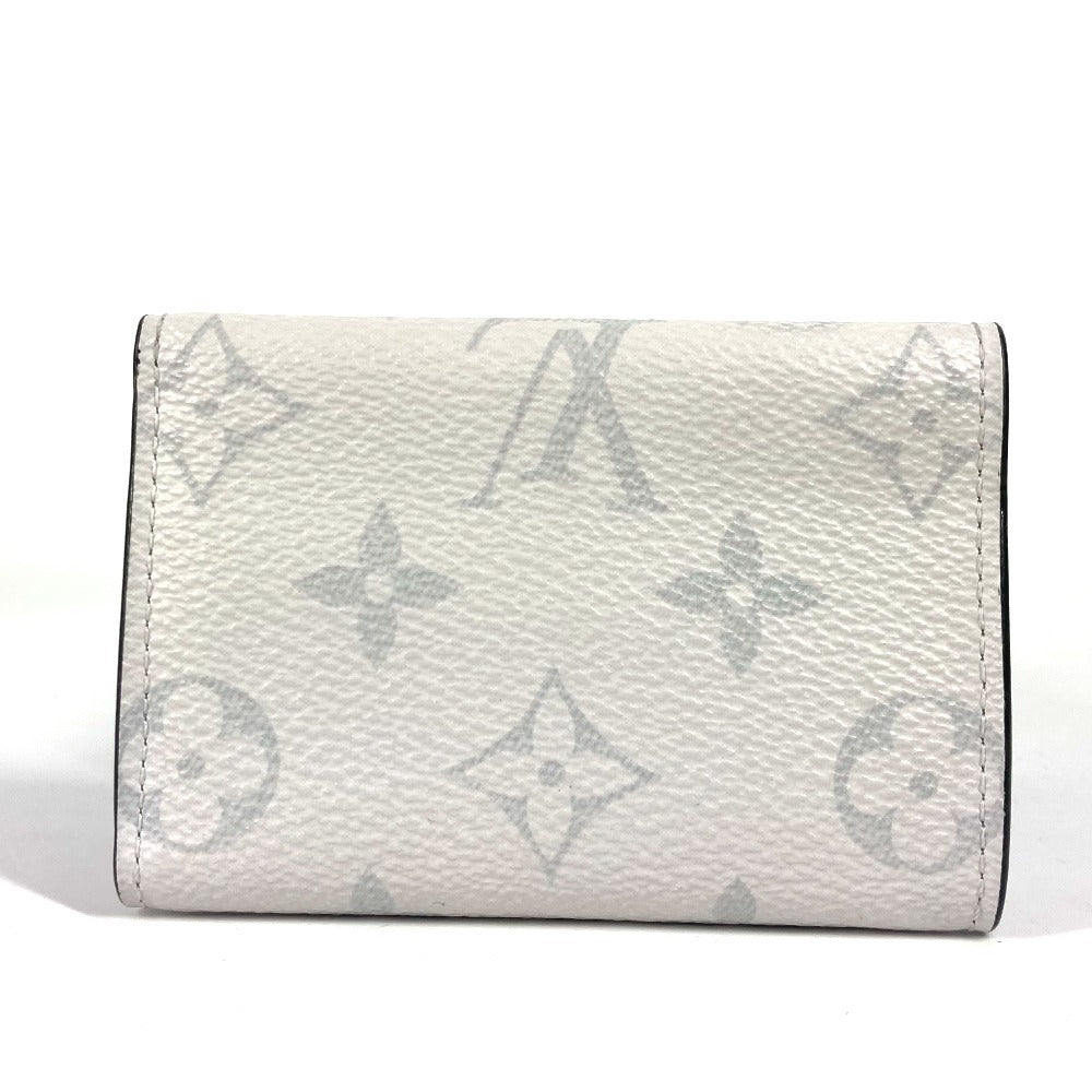 LOUIS VUITTON Trifold wallet M30899 Taiga Leather, Monogram Canvas white Taigalama Discovery Compact Wallet