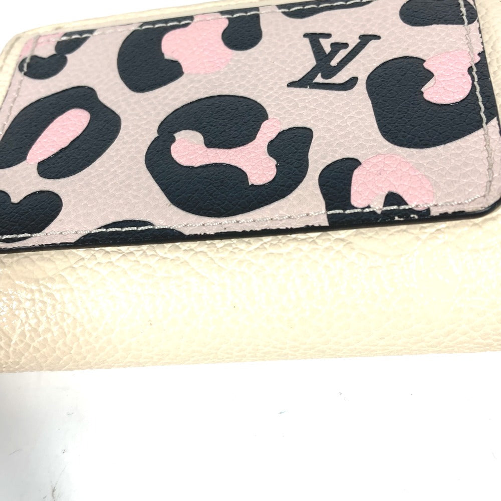 LOUIS VUITTON Folded wallet M80754 Monogram Ann Platt Leather beige Monogram Ann Platt Portefeuille Clare