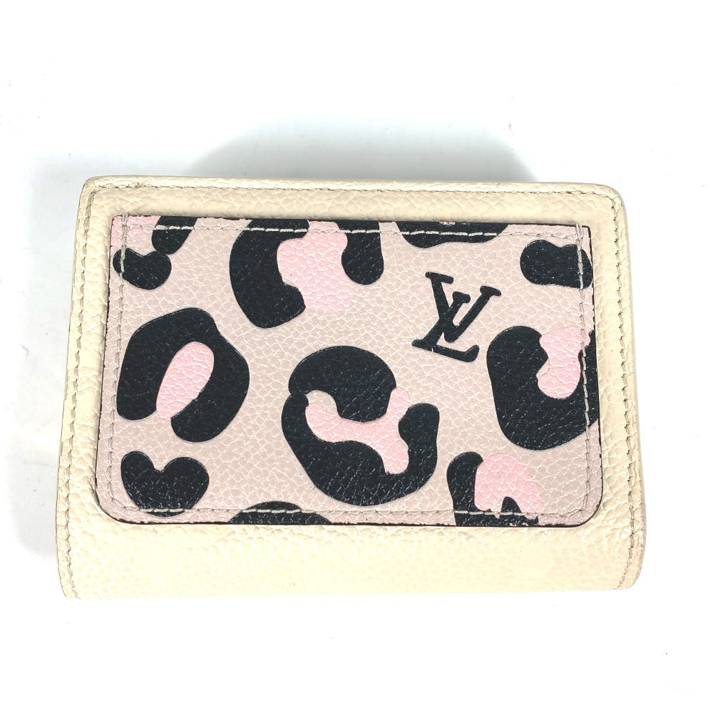 LOUIS VUITTON Folded wallet M80754 Monogram Ann Platt Leather beige Monogram Ann Platt Portefeuille Clare