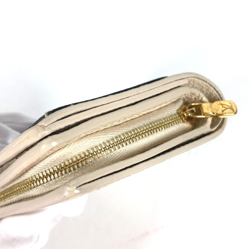 LOUIS VUITTON Folded wallet M80754 Monogram Ann Platt Leather beige Monogram Ann Platt Portefeuille Clare