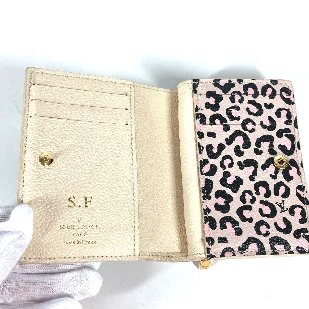 LOUIS VUITTON Folded wallet M80754 Monogram Ann Platt Leather beige Monogram Ann Platt Portefeuille Clare