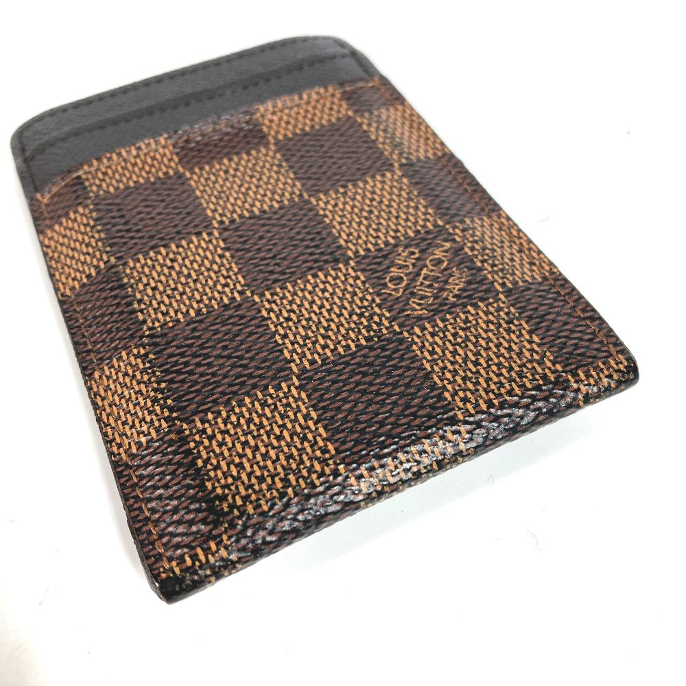 LOUIS VUITTON Card Case N61209 Damier canvas Brown Damier Porte Cartes Pance