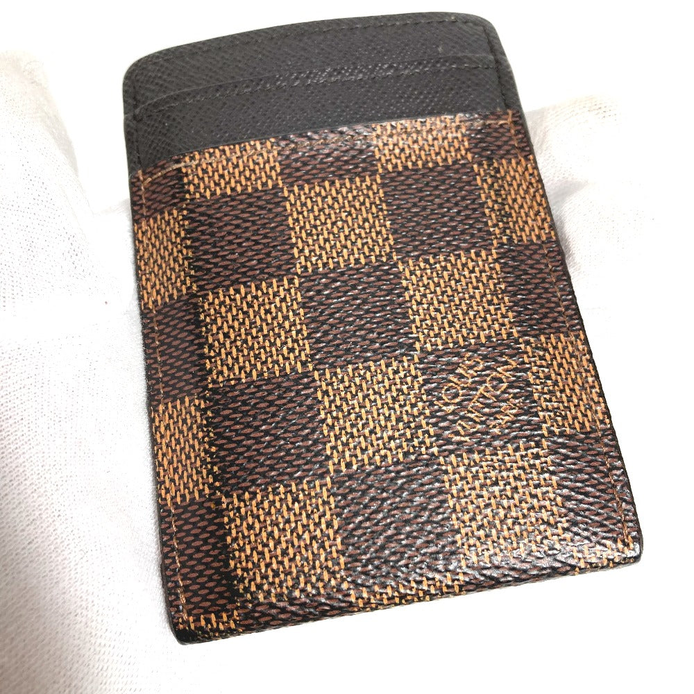 LOUIS VUITTON Card Case N61209 Damier canvas Brown Damier Porte Cartes Pance
