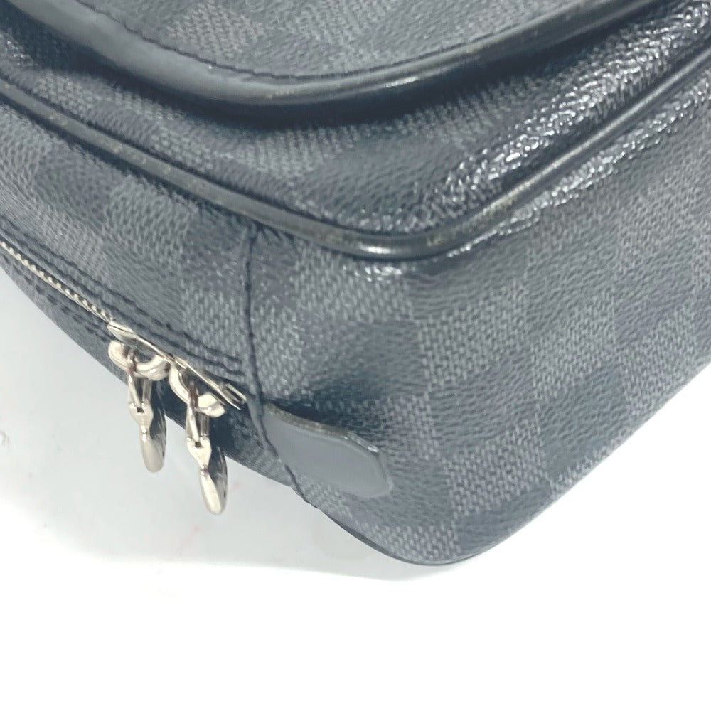 LOUIS VUITTON Pouch N41419 Damier Grafitto Canvas black Damier Grafitte Truth Suspendable