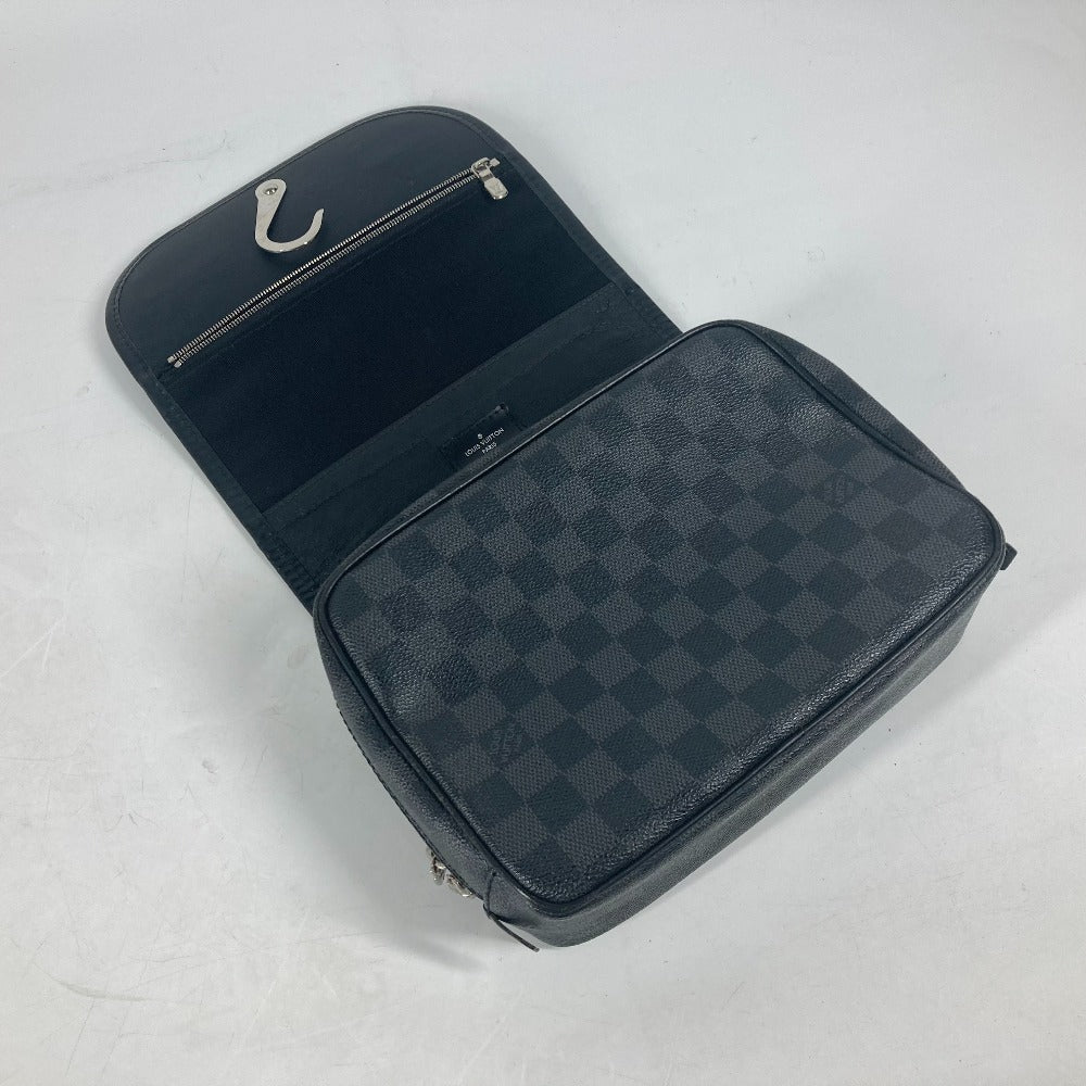 LOUIS VUITTON Pouch N41419 Damier Grafitto Canvas black Damier Grafitte Truth Suspendable