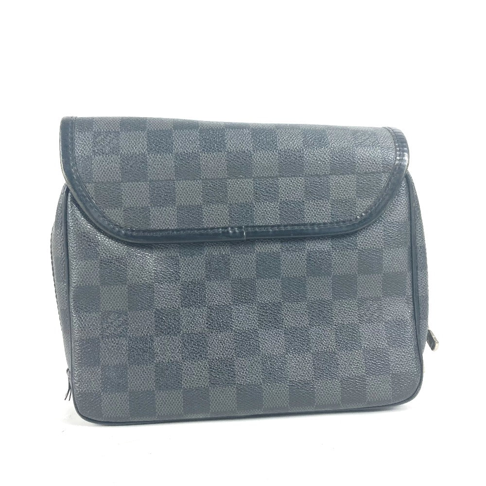 LOUIS VUITTON Pouch N41419 Damier Grafitto Canvas black Damier Grafitte Truth Suspendable