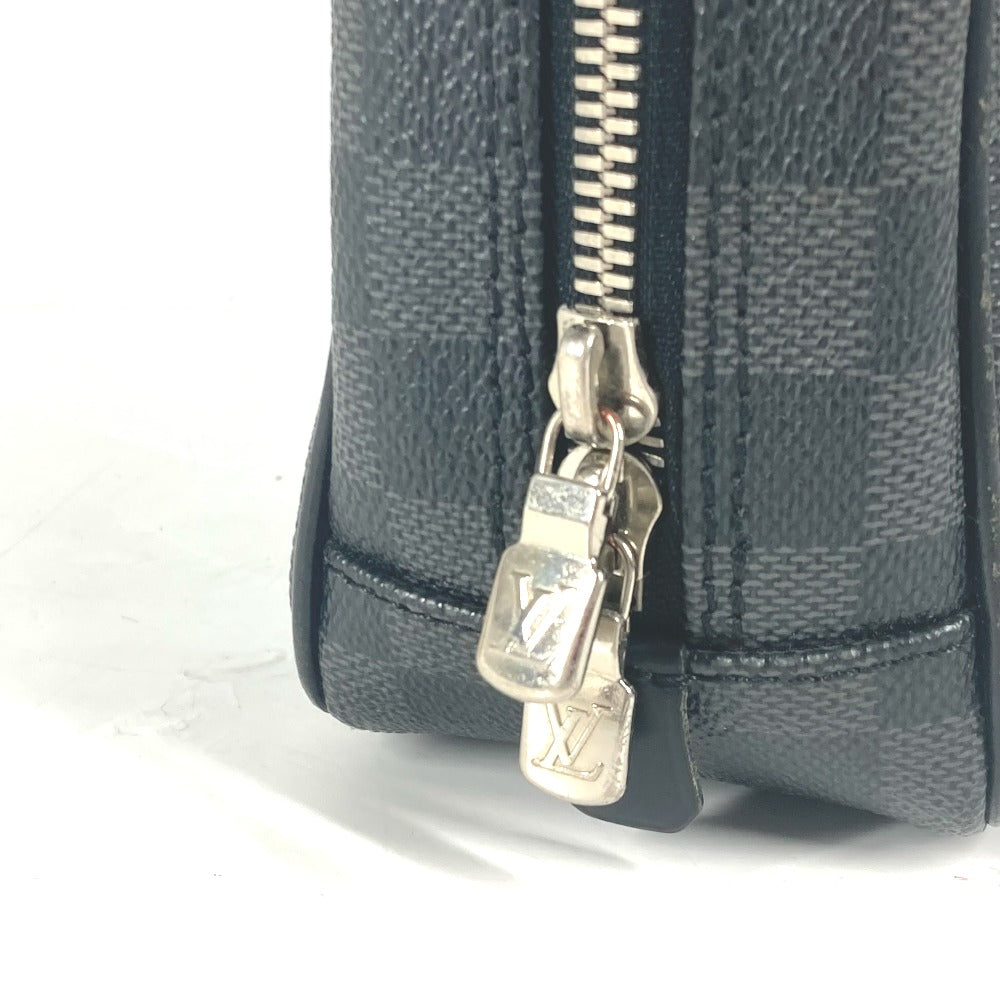 LOUIS VUITTON Pouch N41419 Damier Grafitto Canvas black Damier Grafitte Truth Suspendable