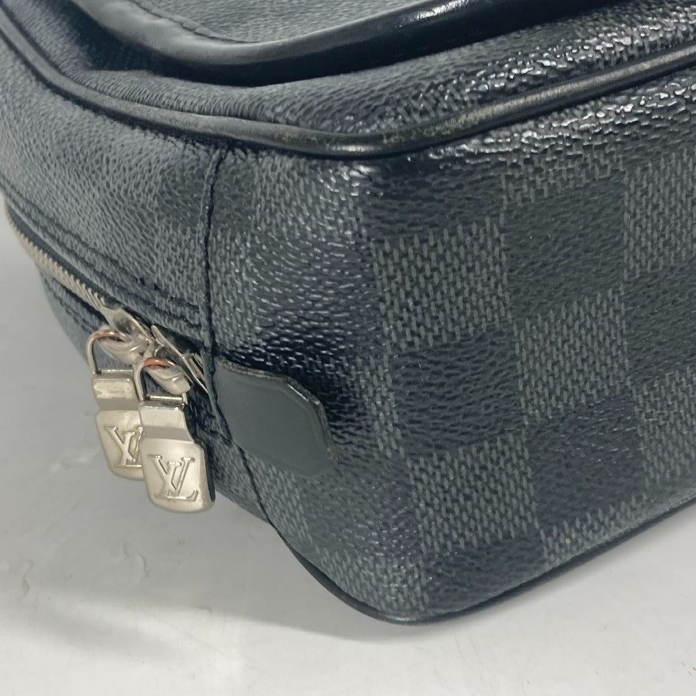 LOUIS VUITTON Pouch N41419 Damier Grafitto Canvas black Damier Grafitte Truth Suspendable