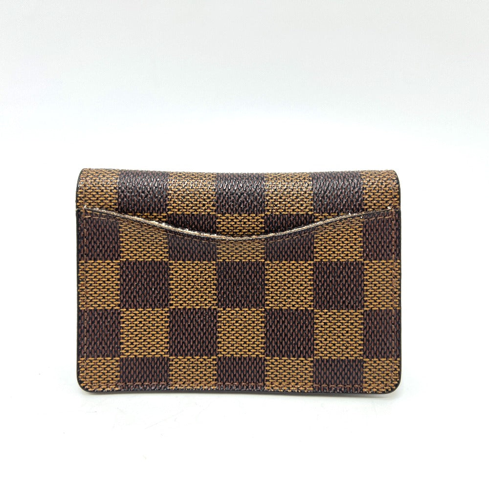 LOUIS VUITTON Card Case M60502 Damier canvas Brown Organizer De Poch