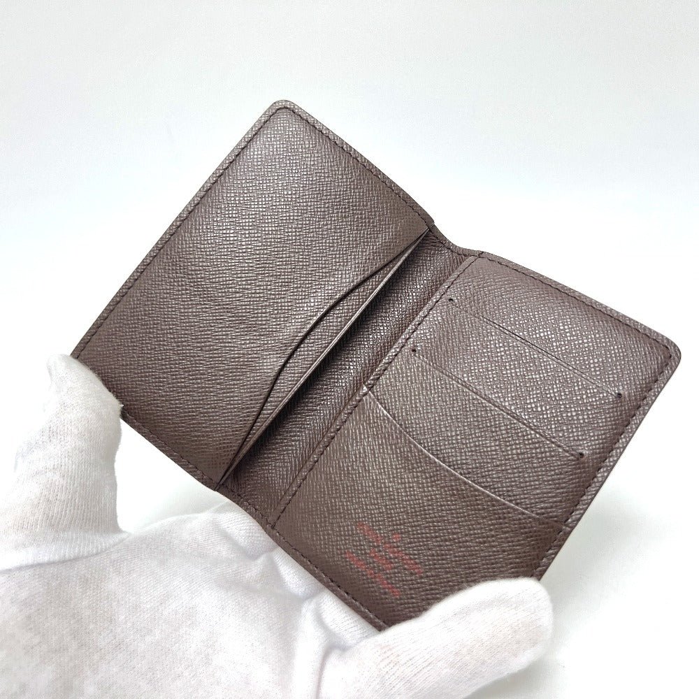 LOUIS VUITTON Card Case M60502 Damier canvas Brown Organizer De Poch