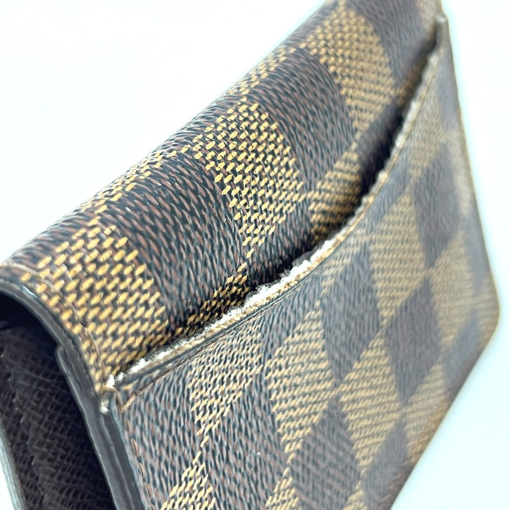 LOUIS VUITTON Card Case M60502 Damier canvas Brown Organizer De Poch