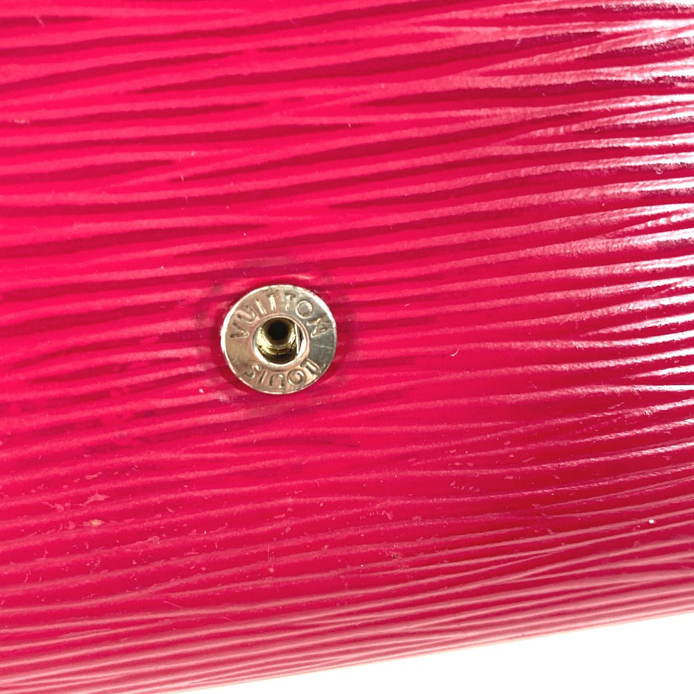 LOUIS VUITTON Trifold wallet M62171 Epi Leather purple Epi Portefeuille Victorine Women Used Authentic
