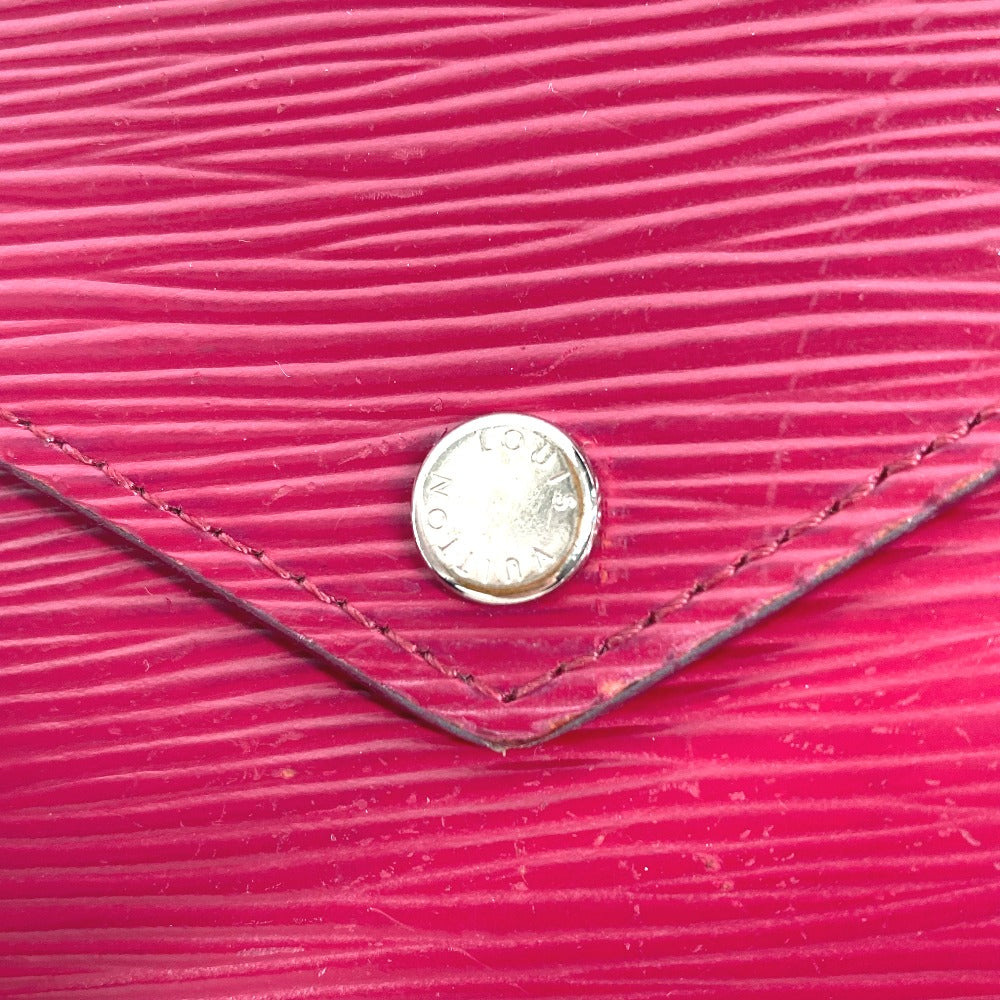 LOUIS VUITTON Trifold wallet M62171 Epi Leather purple Epi Portefeuille Victorine Women Used Authentic