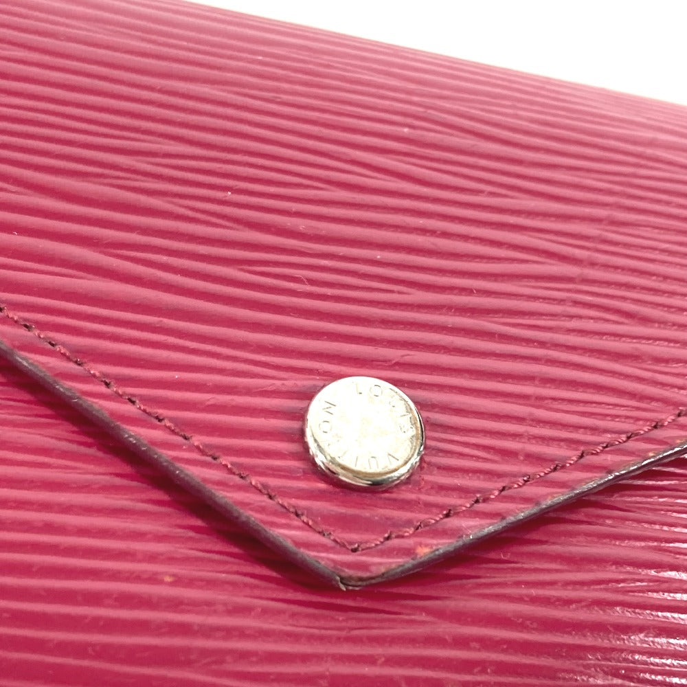LOUIS VUITTON Trifold wallet M62171 Epi Leather purple Epi Portefeuille Victorine Women Used Authentic