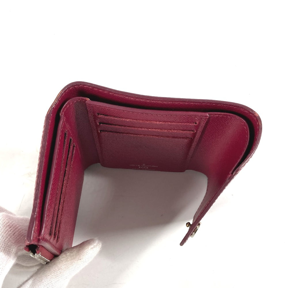 LOUIS VUITTON Trifold wallet M62171 Epi Leather purple Epi Portefeuille Victorine Women Used Authentic