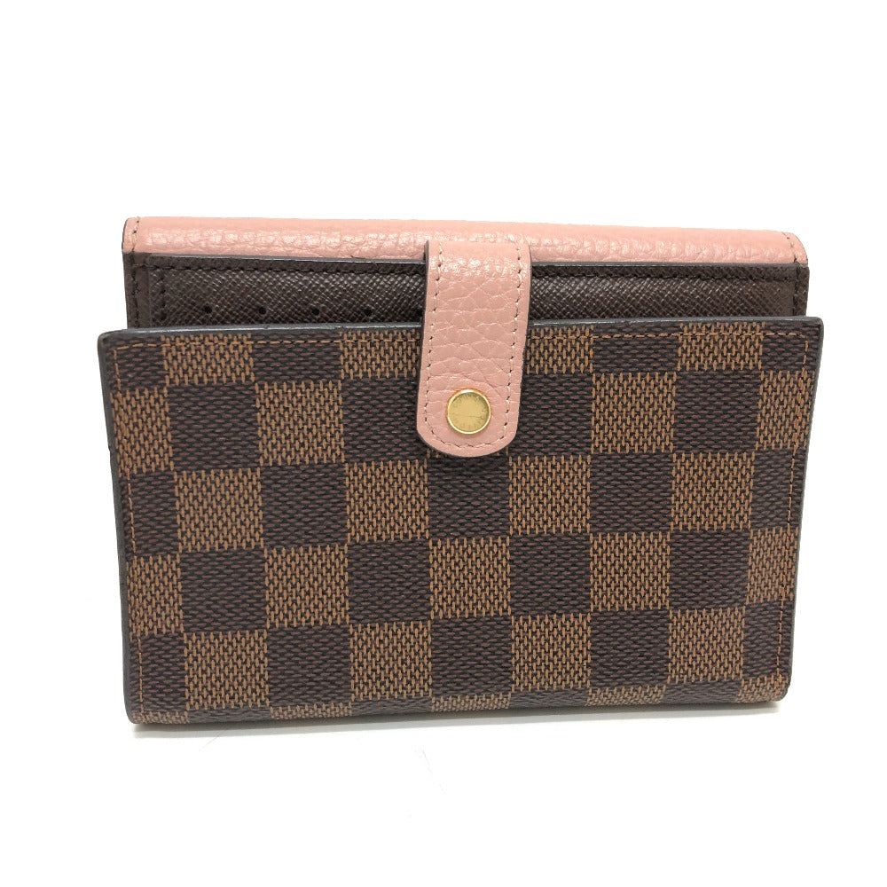 LOUIS VUITTON Folded wallet N60043 Damier canvas Brown Portefeuille Normandy