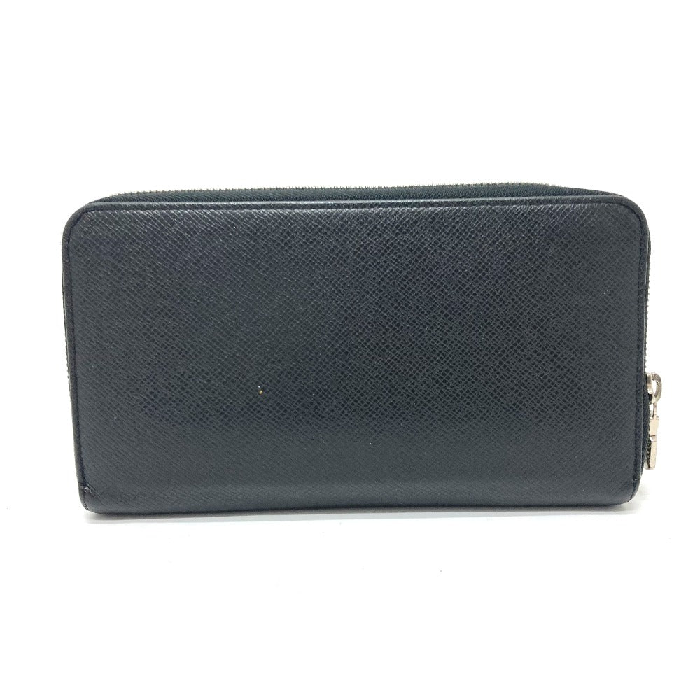 LOUIS VUITTON Long Wallet Purse M30056 Taiga Leather black Zippy Organizer NM