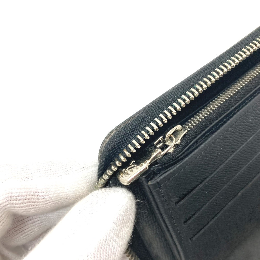 LOUIS VUITTON Long Wallet Purse M30056 Taiga Leather black Zippy Organizer NM