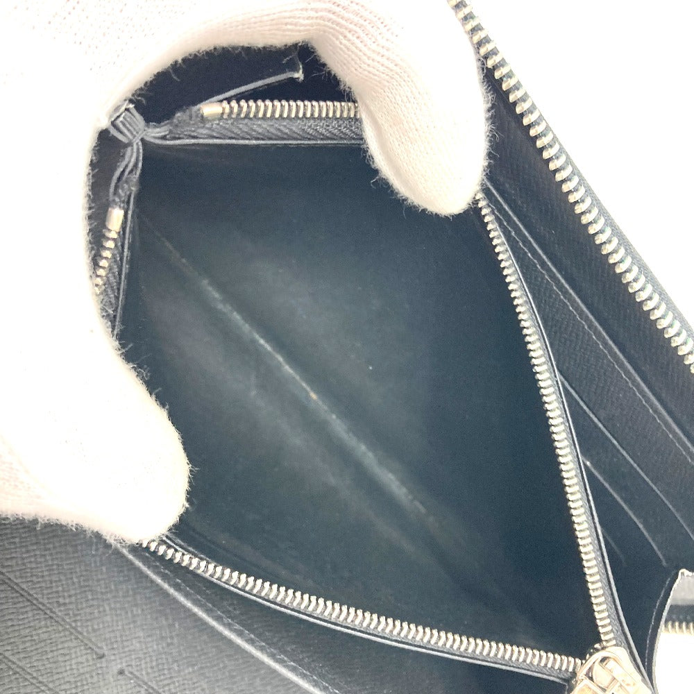 LOUIS VUITTON Long Wallet Purse M30056 Taiga Leather black Zippy Organizer NM