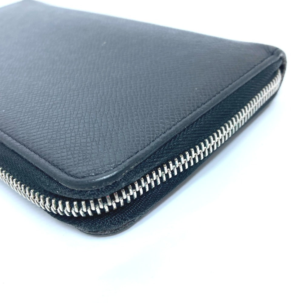 LOUIS VUITTON Long Wallet Purse M30056 Taiga Leather black Zippy Organizer NM