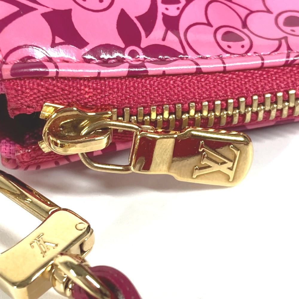 LOUIS VUITTON Accessory pouch M93166 PVC / Leather pink Cosmic Blossom Pochette Cosmic Women Used Authentic