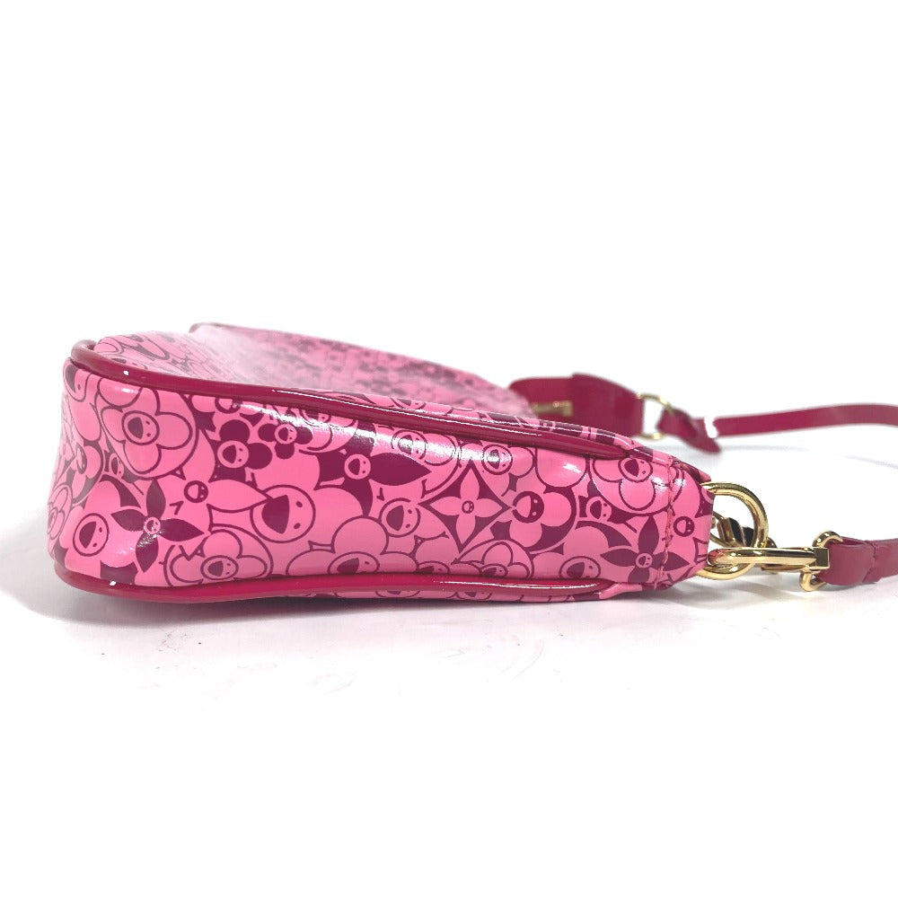 LOUIS VUITTON Accessory pouch M93166 PVC / Leather pink Cosmic Blossom Pochette Cosmic Women Used Authentic