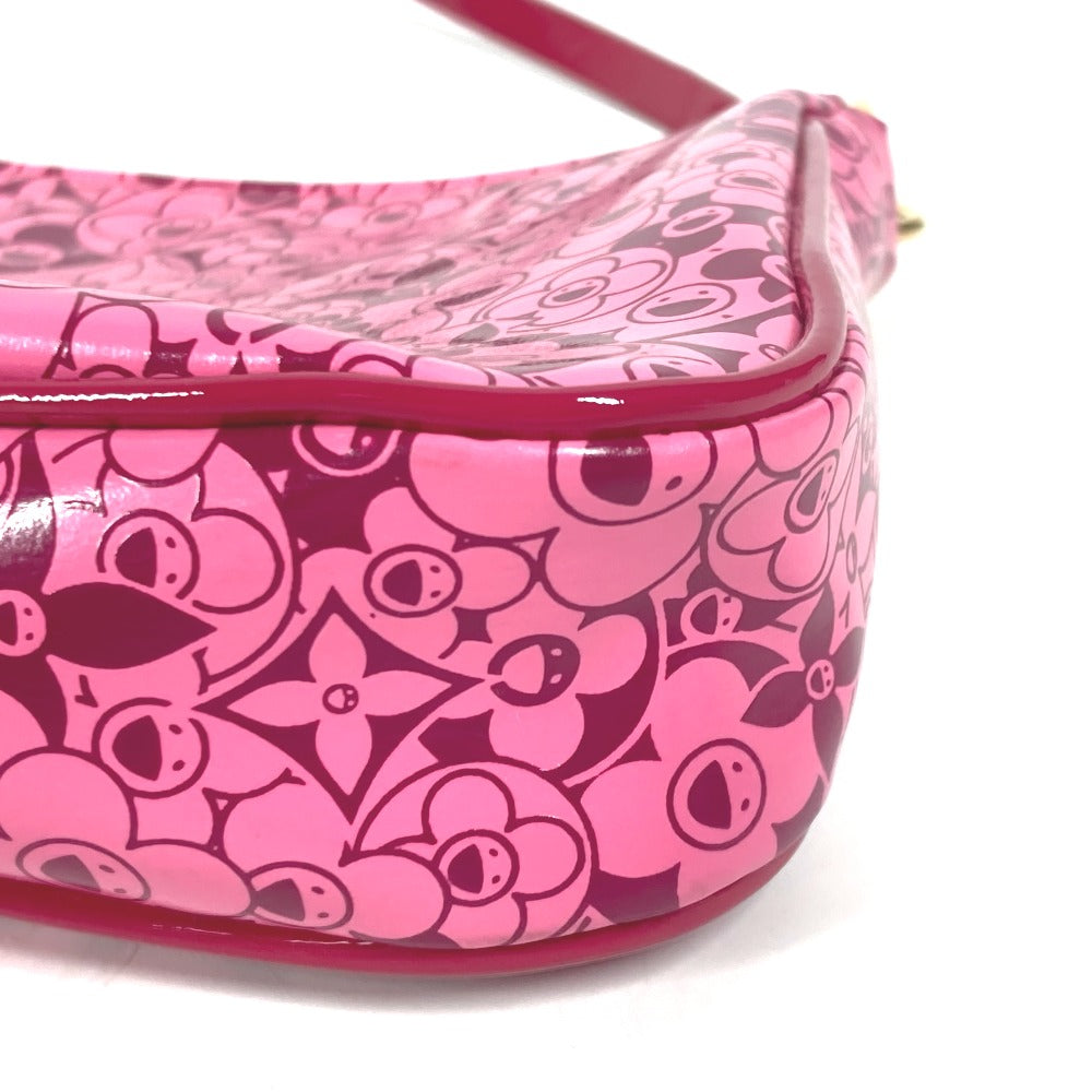 LOUIS VUITTON Accessory pouch M93166 PVC / Leather pink Cosmic Blossom Pochette Cosmic Women Used Authentic