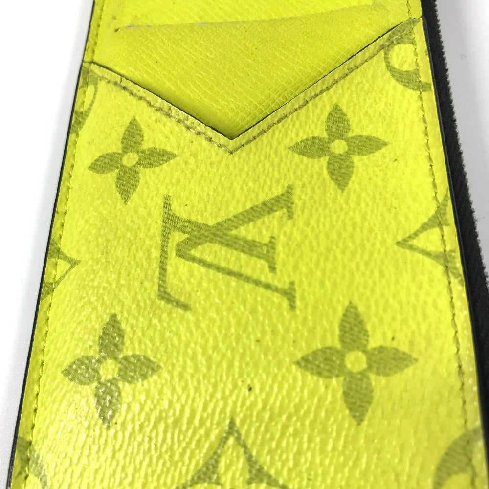 LOUIS VUITTON Coin case M30950 Taiga Leather, Monogram Canvas yellow Taigalama Coin card holder