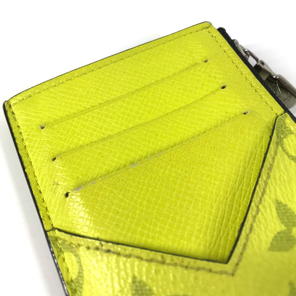 LOUIS VUITTON Coin case M30950 Taiga Leather, Monogram Canvas yellow Taigalama Coin card holder