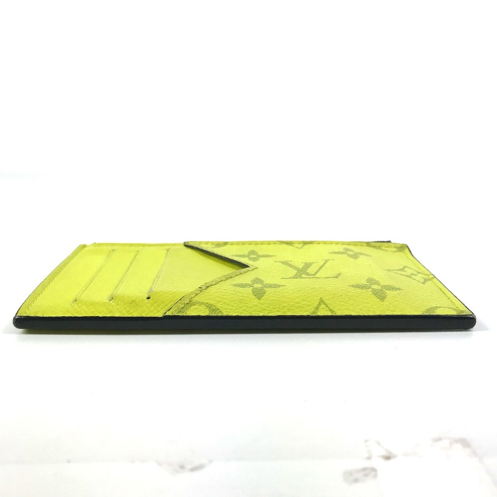 LOUIS VUITTON Coin case M30950 Taiga Leather, Monogram Canvas yellow Taigalama Coin card holder