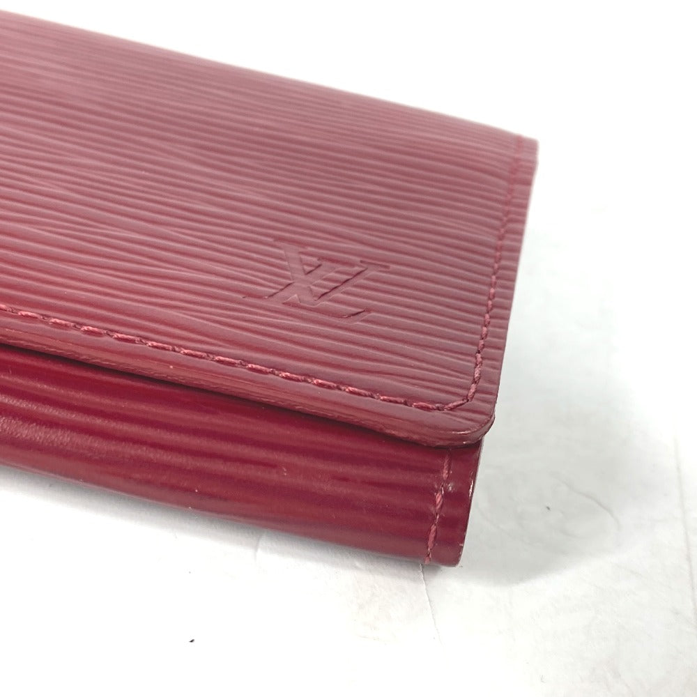 LOUIS VUITTON Card Case M8658M Epi Leather Red Epi Anneveld Cult de Visit