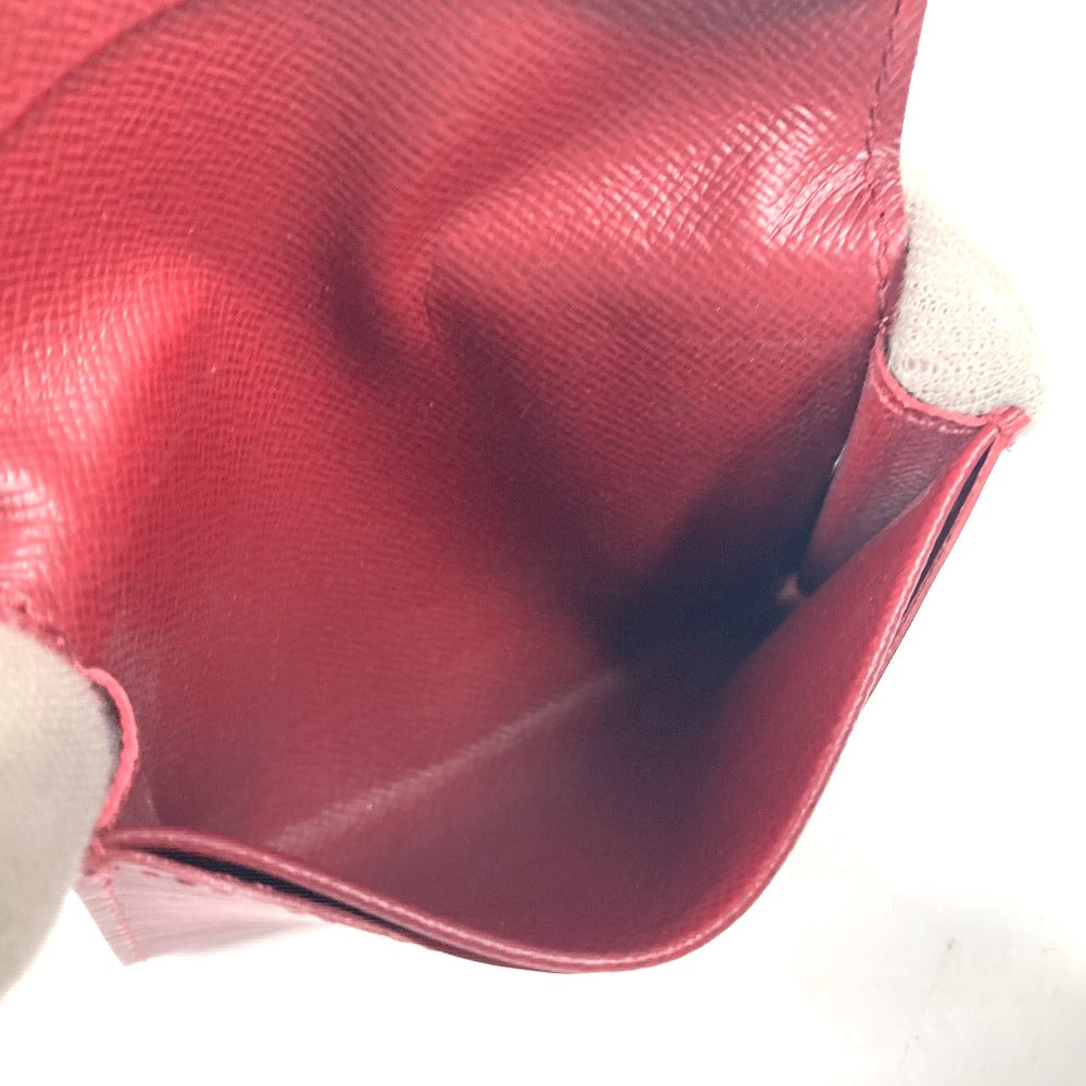 LOUIS VUITTON Card Case M8658M Epi Leather Red Epi Anneveld Cult de Visit