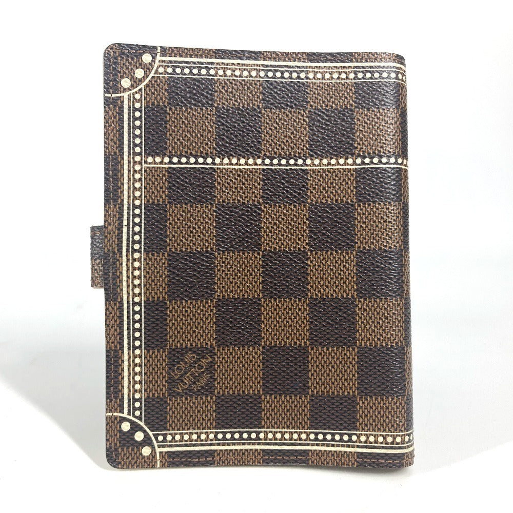 LOUIS VUITTON Notebook cover R20968 Damier canvas Brown Damier Agenda PM Trunk Pattern