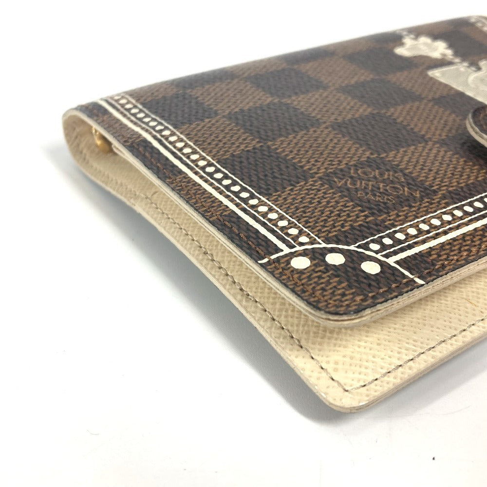 LOUIS VUITTON Notebook cover R20968 Damier canvas Brown Damier Agenda PM Trunk Pattern
