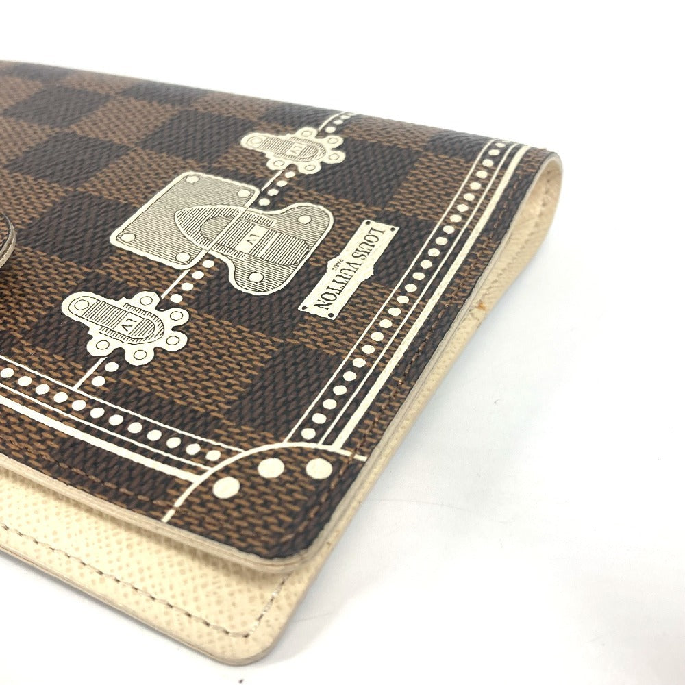 LOUIS VUITTON Notebook cover R20968 Damier canvas Brown Damier Agenda PM Trunk Pattern