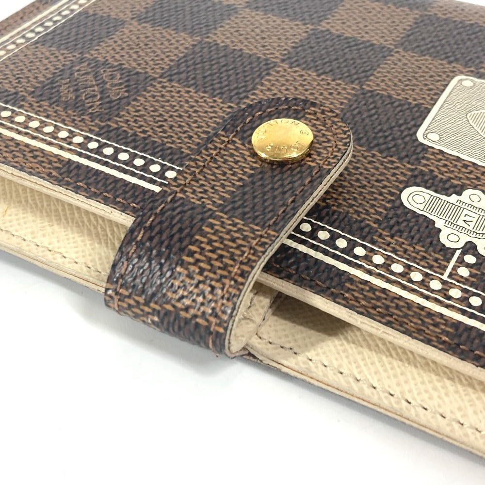 LOUIS VUITTON Notebook cover R20968 Damier canvas Brown Damier Agenda PM Trunk Pattern